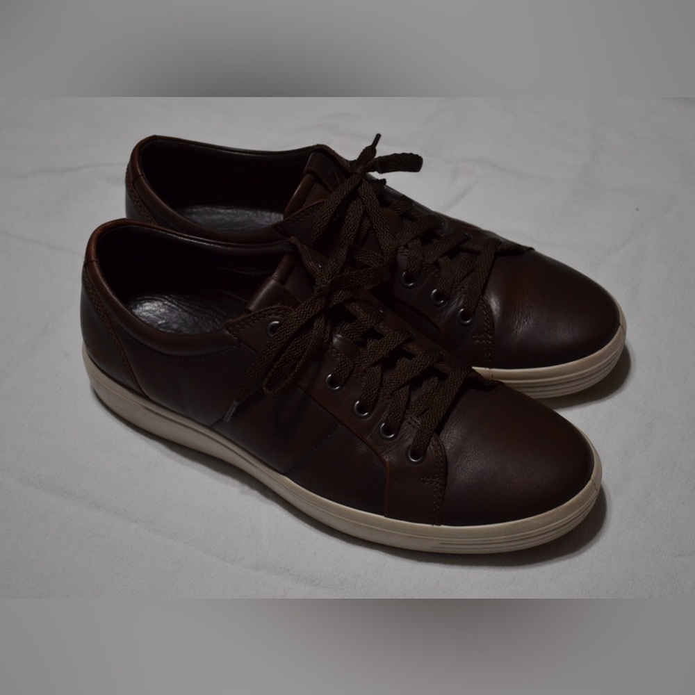 Ecco Brown Leather Sneakers 9.5